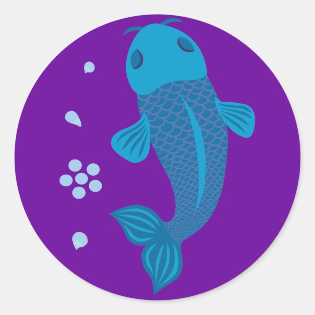 Adesivo Blue Koi Fish (Frente)