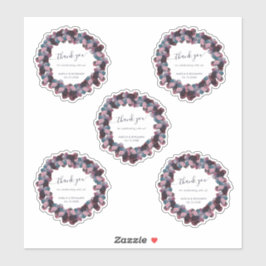 Adesivo Blue Lavender Roxo Hortênsias Casamento Agradecime