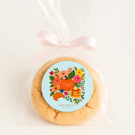 Adesivo Blue Little Pumpkin Baby Shower