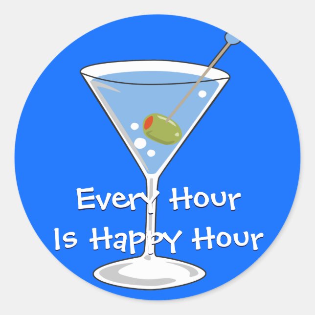 Adesivo Blue Martini Sticker (Frente)