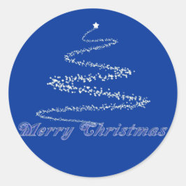 Adesivo Blue Merry Christmas Seal