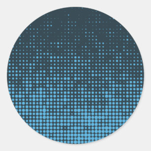 Adesivo Blue, modern, retro, cool, trendy dot pattern