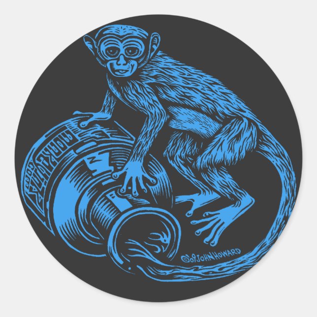 Adesivo Blue Monkey Sticker (Frente)