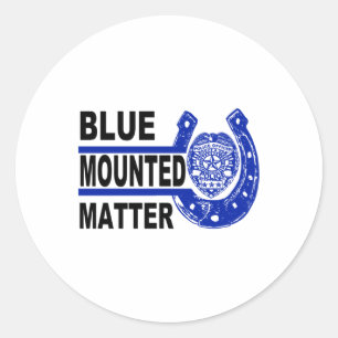 Adesivo Blue Mounted Live ; Cavalo da Polícia; Sticker