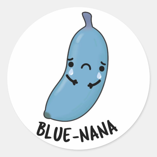Adesivo Blue-nana Funny Banana Pun (Frente)