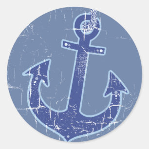 Adesivo blue nautical sailor anchor