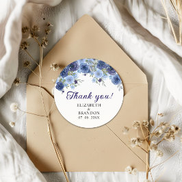 Adesivo Blue Navy Flowers - Rustic Wedding
