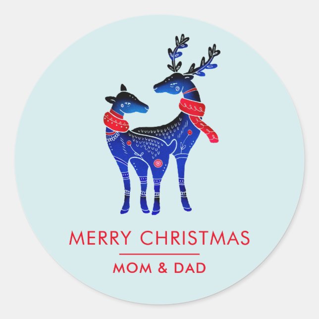 Adesivo Blue Nordic Christmas Reindepaer (Frente)