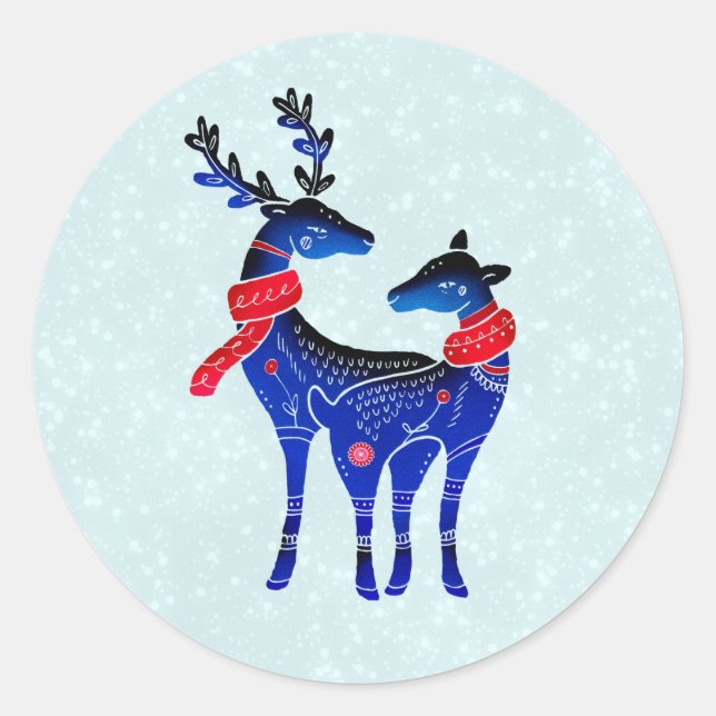 Adesivo Blue Nordic Christmas Reindepaer (Frente)