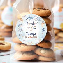 Blue Oneder the sea 1st birthday Thank you