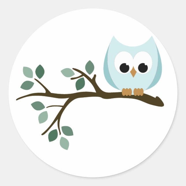 Adesivo Blue Owl Stickers (Frente)