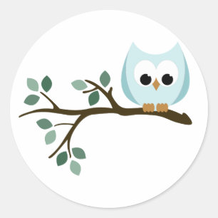 Adesivo Blue Owl Stickers