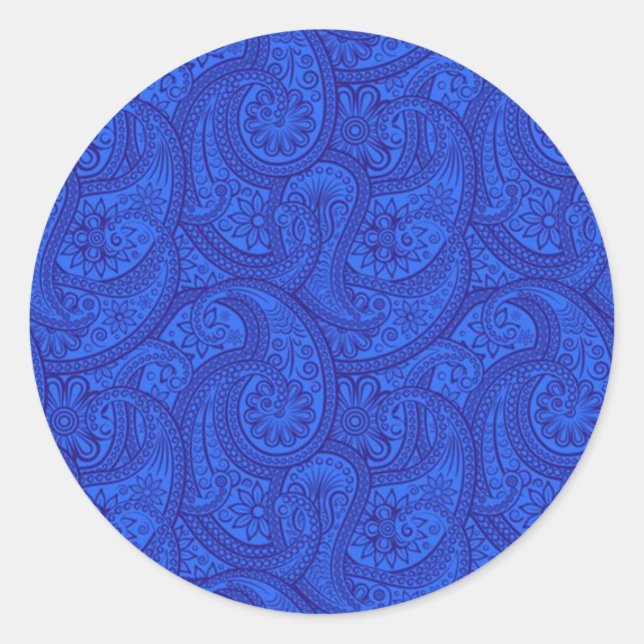 Adesivo Blue Paisley (Frente)