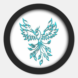 Adesivo Blue Phoenix nasce em branco