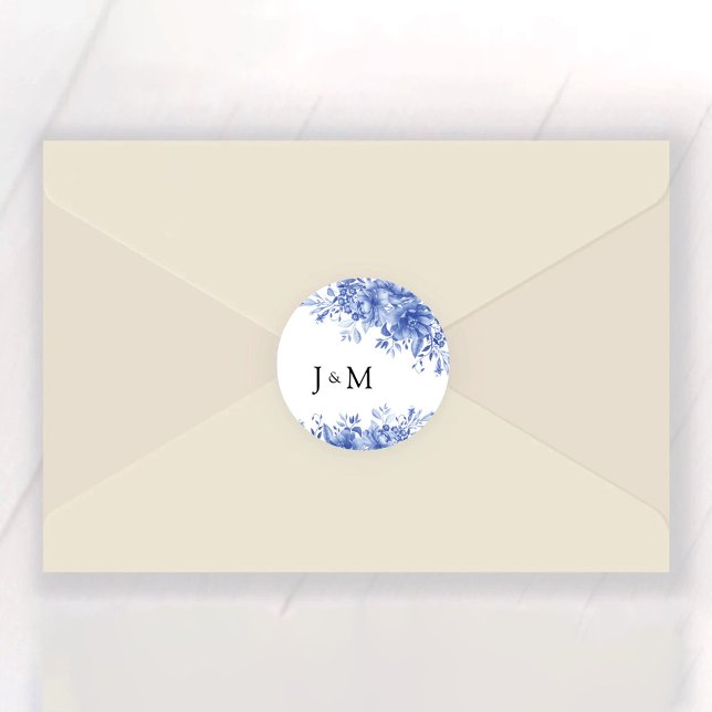 Adesivo Blue Porcelain Wedding (Criador carregado)