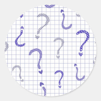 Adesivo Blue question mark seamless pattern