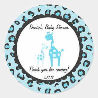 Adesivo Blue Safari Giraffe Sticker