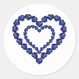 Adesivo Blue Sapphire Heart