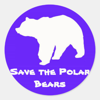 Adesivo Blue Save the Polar Bears Stickers