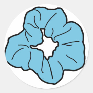 Adesivo Blue Scrunchie Sticker