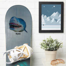 Adesivo Blue Shark Terror Ocean Marine Animal Cartoon Name