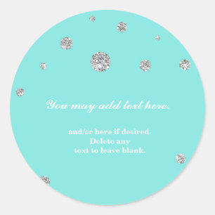 Adesivo Blue & Silver Glitter Modern Doker