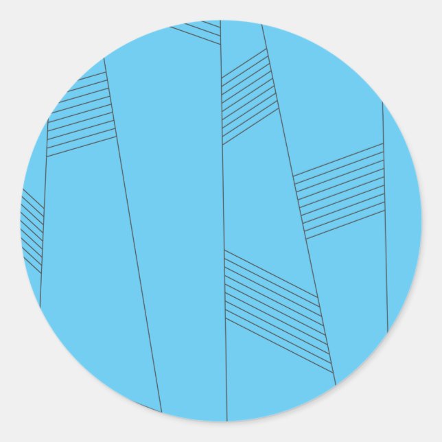 Adesivo Blue, simple, elegant, abstract line pattern (Frente)