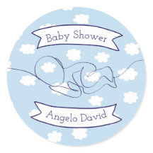 Blue Sky e Clouds Boy Baby