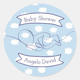 Adesivo Blue Sky e Clouds Boy Baby