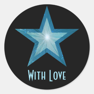 Adesivo Blue Star 'With Love' (com amor)
