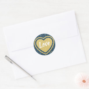 Adesivo Blue Stripe Love de Poet Adiela Akoo