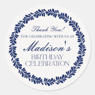 Adesivo Blue Talavera Azulejo Espanhol Fiesta Birthday Fav