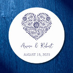 Adesivo Blue Talavera Heart<br><div class="desc">Coração de Talavera Azul</div>