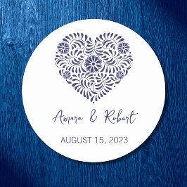 Adesivo Blue Talavera Heart