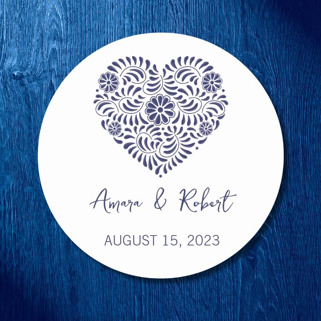 Adesivo Blue Talavera Heart (Criador carregado)