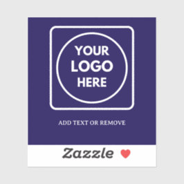 Adesivo Blue Vinyl Logo Business Promo QR Code label