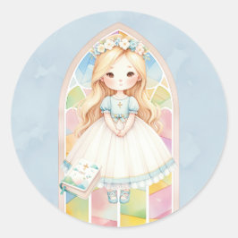 Adesivo Blue Watercolor Girl 1rua. Comunidade