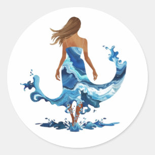 Adesivo Blue Waves Ocean Girl
