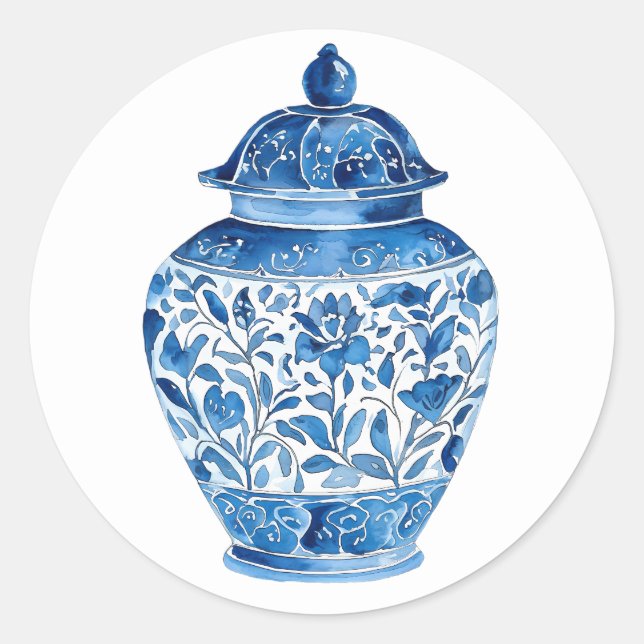 Adesivo Blue white stickers (Frente)
