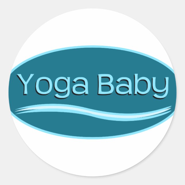 Adesivo Blue Yoga Baby (Frente)