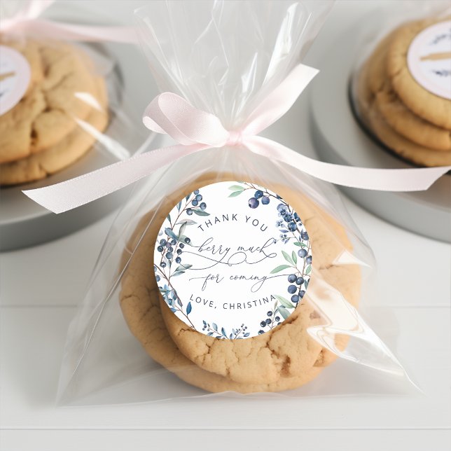 Adesivo Blueberry Berry Muito Obrigado (Criador carregado)