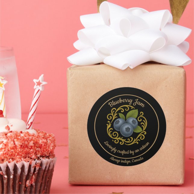 Adesivo Blueberry Dream – Artisan Jam Label (Festa)