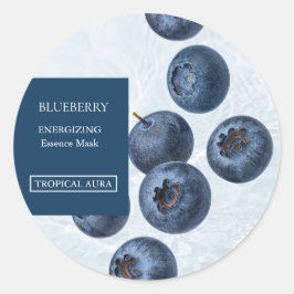 Adesivo Blueberry Facial Mask Label