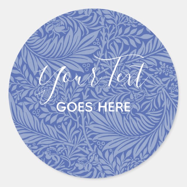 Adesivo Blueberry (Padrão Floral do Produto) artesanal (Frente)