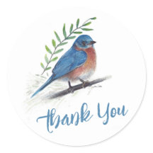 Bluebird Bird Art Obrigado
