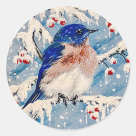 Adesivo Bluebird em Berries e neve ❄️ ❄️ ❄️