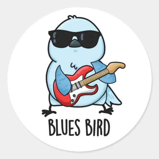 Adesivo Bluebird Funny Bluebird Pun (Frente)