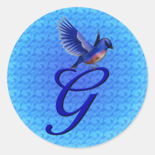 Adesivo Bluebird Monograma inicial G Elegante