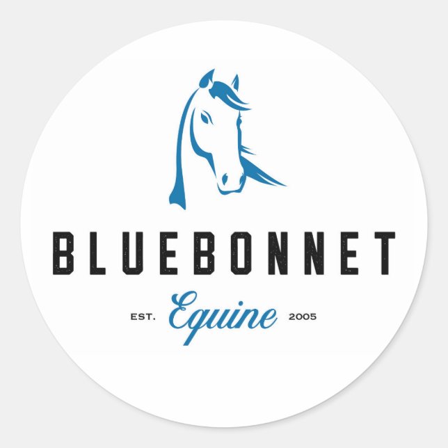 Adesivo Bluebonnet Equine Stickers (Frente)