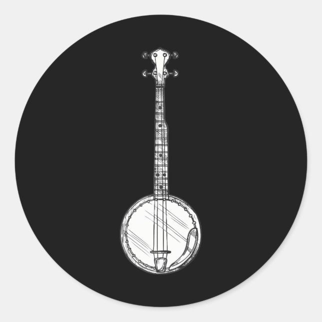 Adesivo Bluegrass Banjo (Frente)
